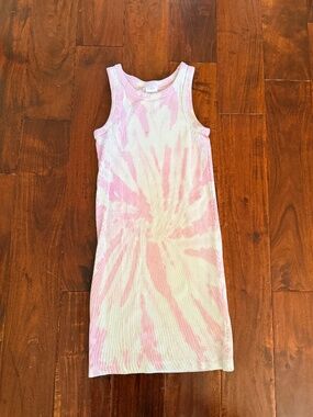 Tie-dye Zara girls slim tube dress 11-12yrs